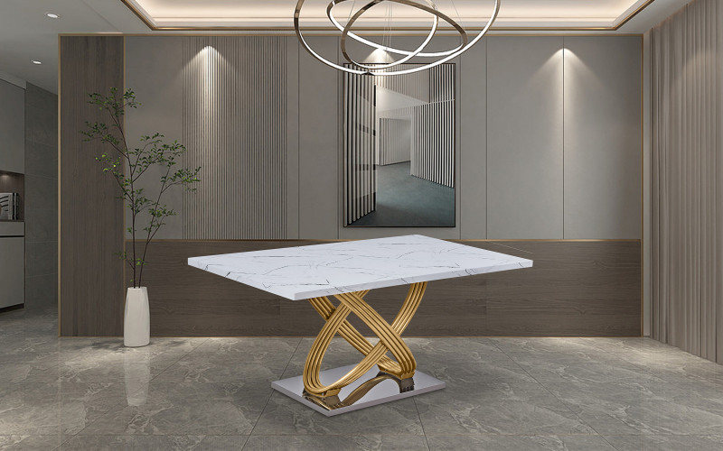 Sample Dining table, white  1