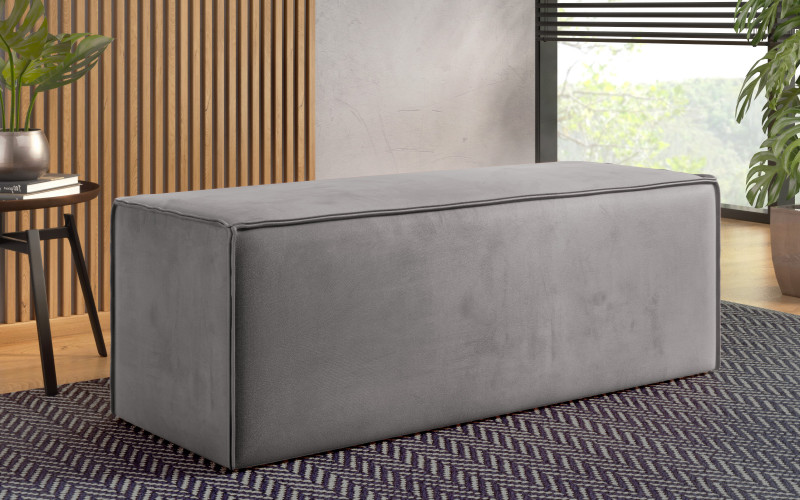 Ottoman Maretta L, grey  1