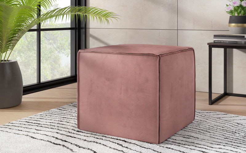 Ottoman Maretta M, dark pink  1