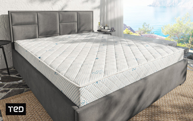 Mattress 120/200 cm, one-sided, profiled Body Care polyurethane foam, memory foam, height 22 cm, 2-year warranty, firmness: firm Body Balance,   1