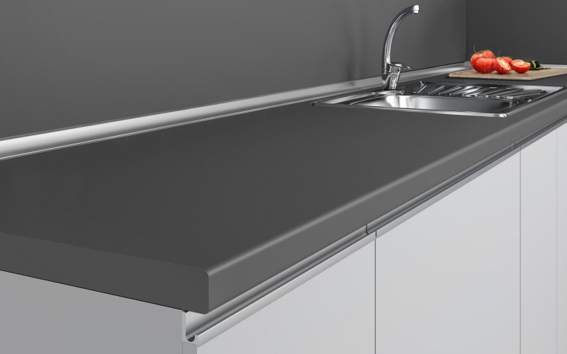 38mm/1800mm Thermo countertop Carbon, decor ARS103M Grey  1