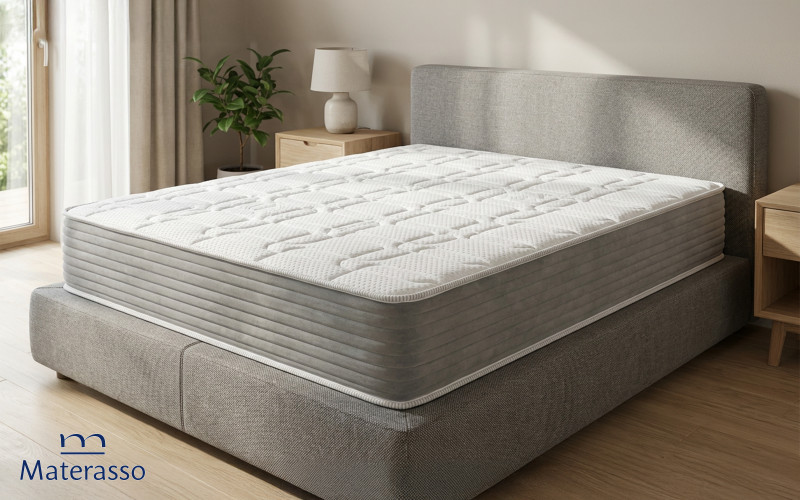 Two-sided mattress 100/200 Titan Premium, white  1