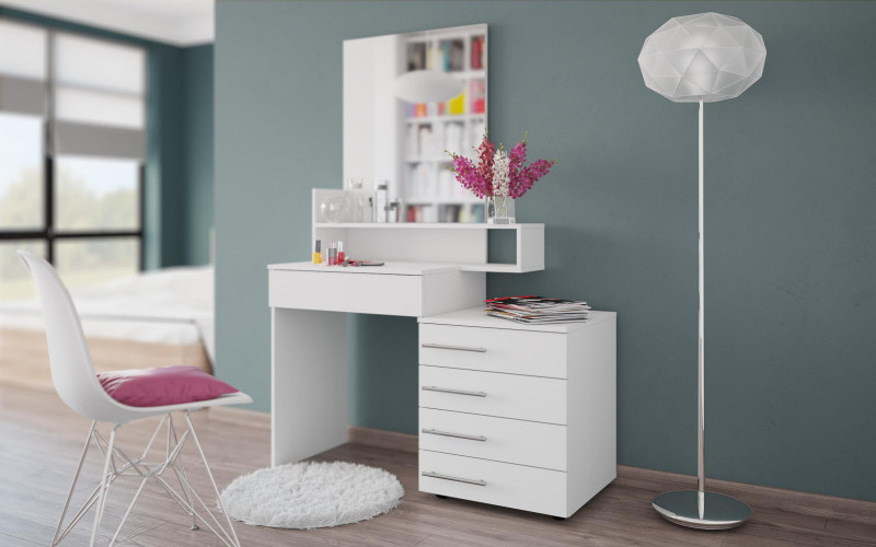 Dressing table Iman, white gloss  1