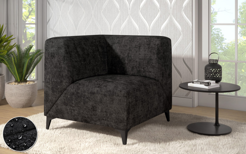 Armchair Aruba, black  1