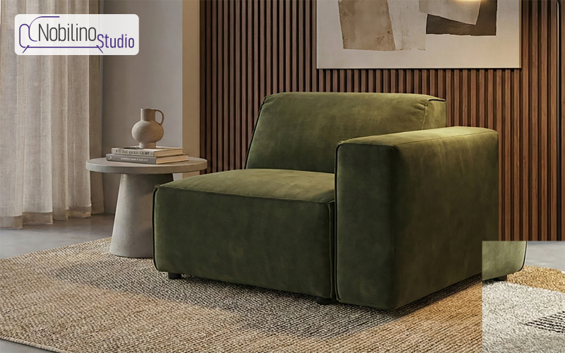 Armchair from a modular sofa Verso, dark green  1