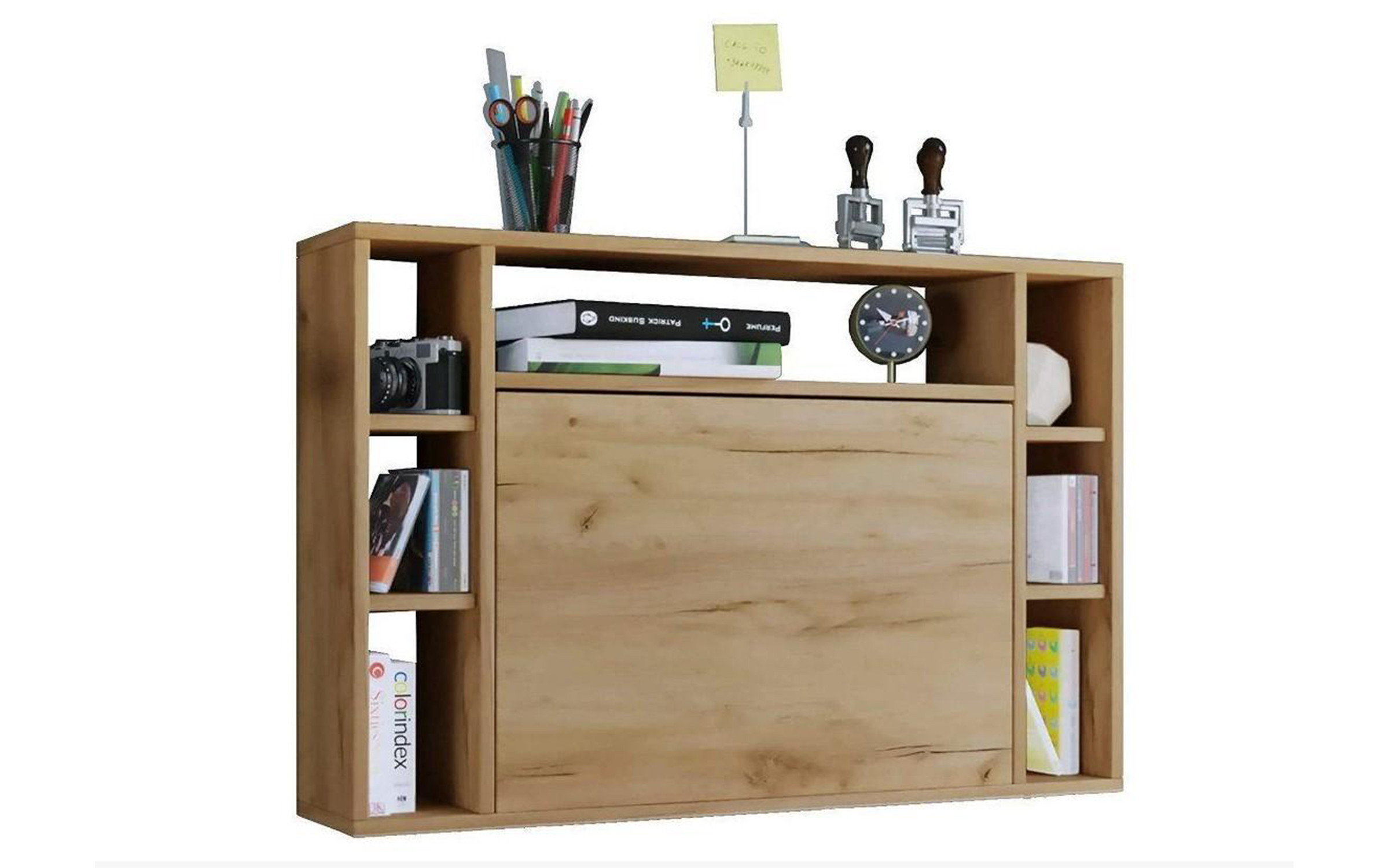 Wall desk Maris, golden Craft oak  4