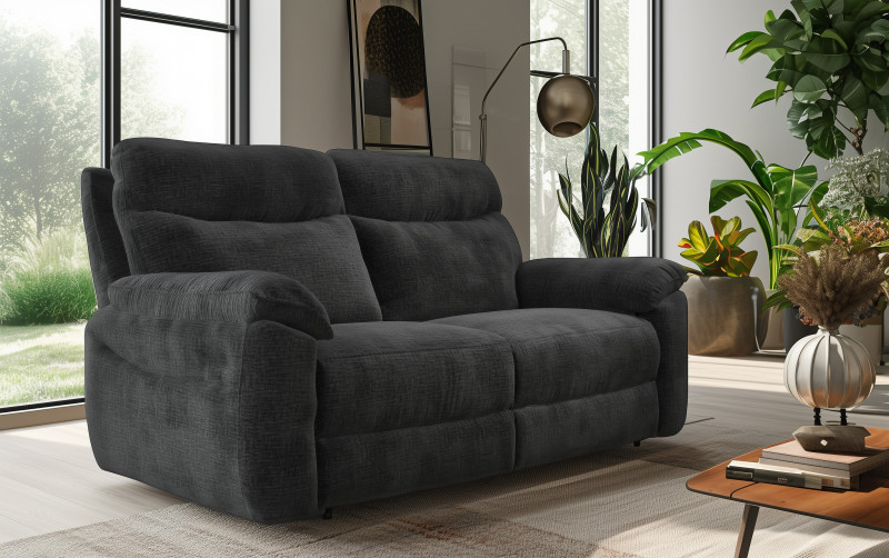 Two-seater recliner /without mechanism/ Adesto, dark grey  1