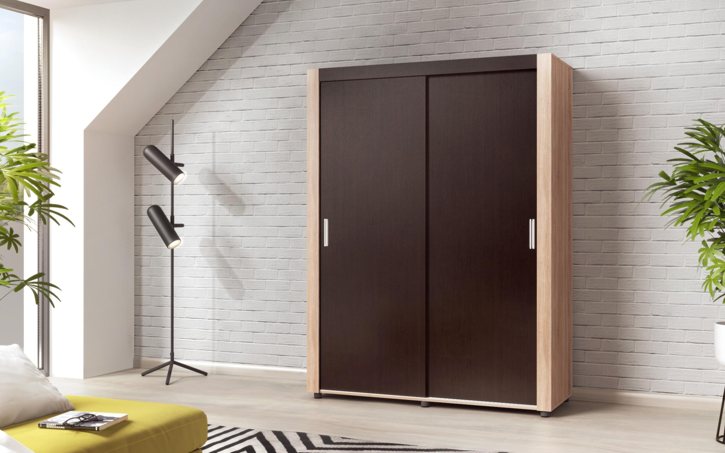 Wardrobe Arkon Standard M, Sonoma oak + Wenge  1