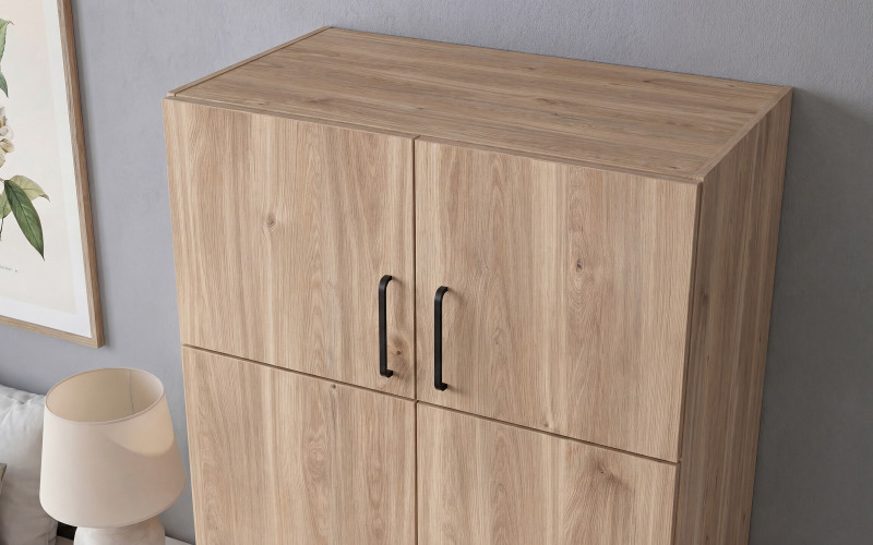 Upgrade for double-winged wardrobe Bruno and Massimo, honey Castello oak  1