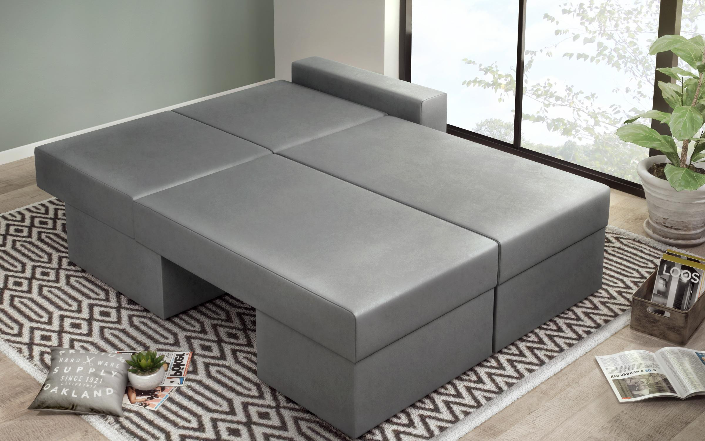 Extendable corner sofa Fox, grey  8