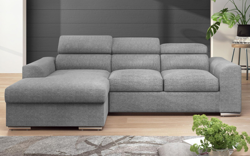 Extendable corner sofa Morgan, grey  3