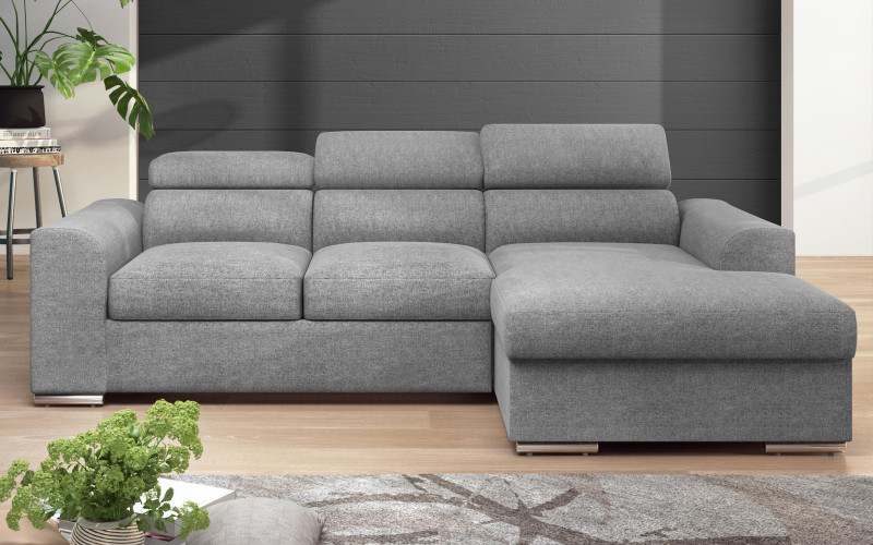 Extendable corner sofa Morgan, grey  3
