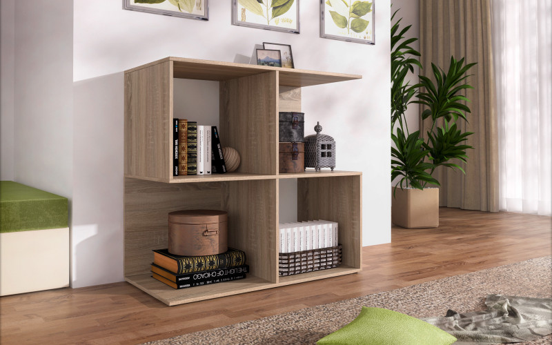 Bookcase Orfy, Sonoma oak  1