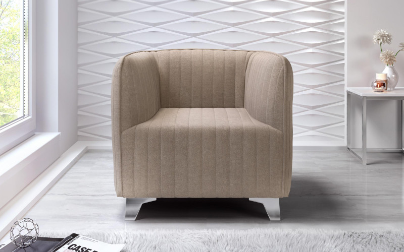 Armchair Macao, dark beige  1