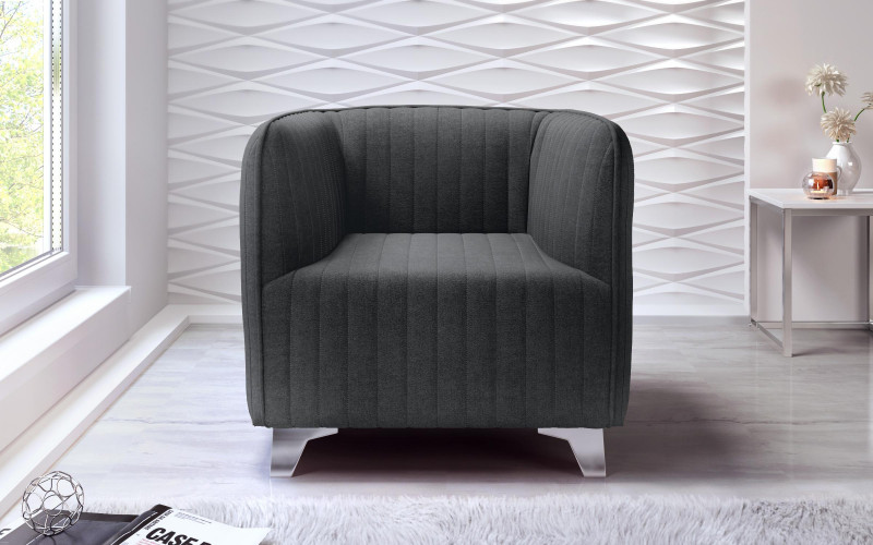 Armchair Macao, dark grey  1