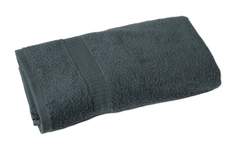 Towel, dark grey, 70/140  1