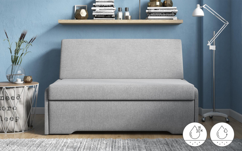 Extendable sofa Torino, light grey  1
