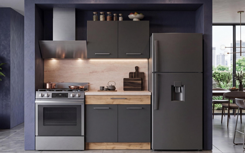 Kitchen Zenit 2, Wotan oak + anthracite  1