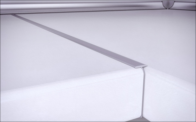 38 mm U-shaped connector, grey  1