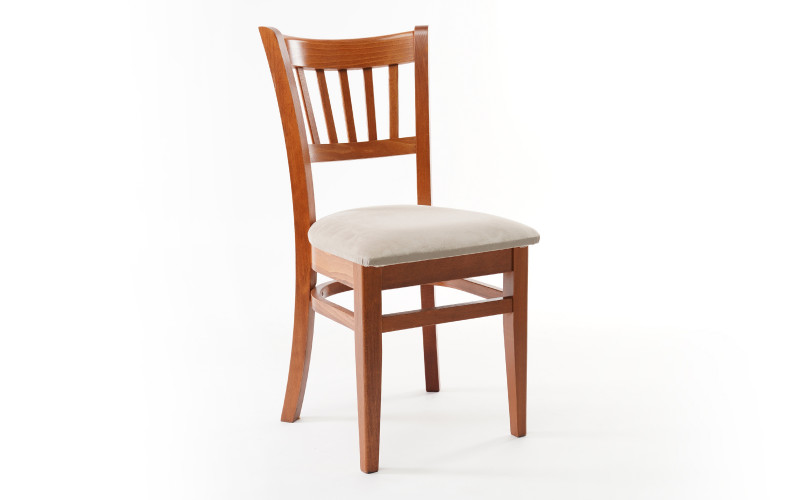 Dining chair Amaro, cherry with beige seat  1