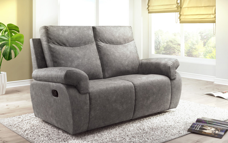 Two-seater recliner /with manual mechanism/ Bellucci, grey  1