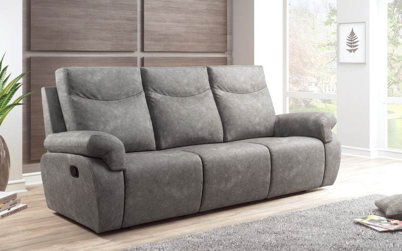 Recliner Beluchi, three-seater, grey  1