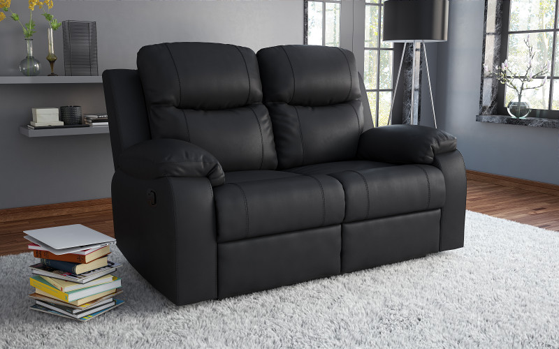 Recliner Dream, two-seater, black  1