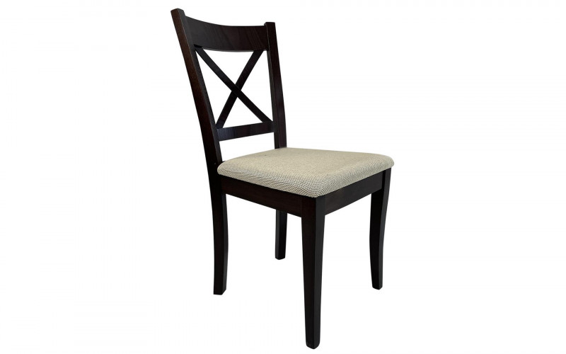 Dining chair Liko, Wenge + beige  1