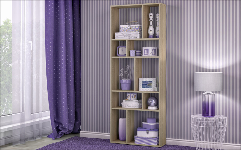 Shelf unit Astrid, Sonoma oak  1