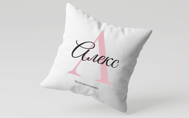 Throw pillow Alex, white  1