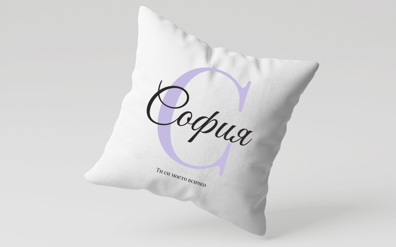 Throw pillow Sofia, white  1