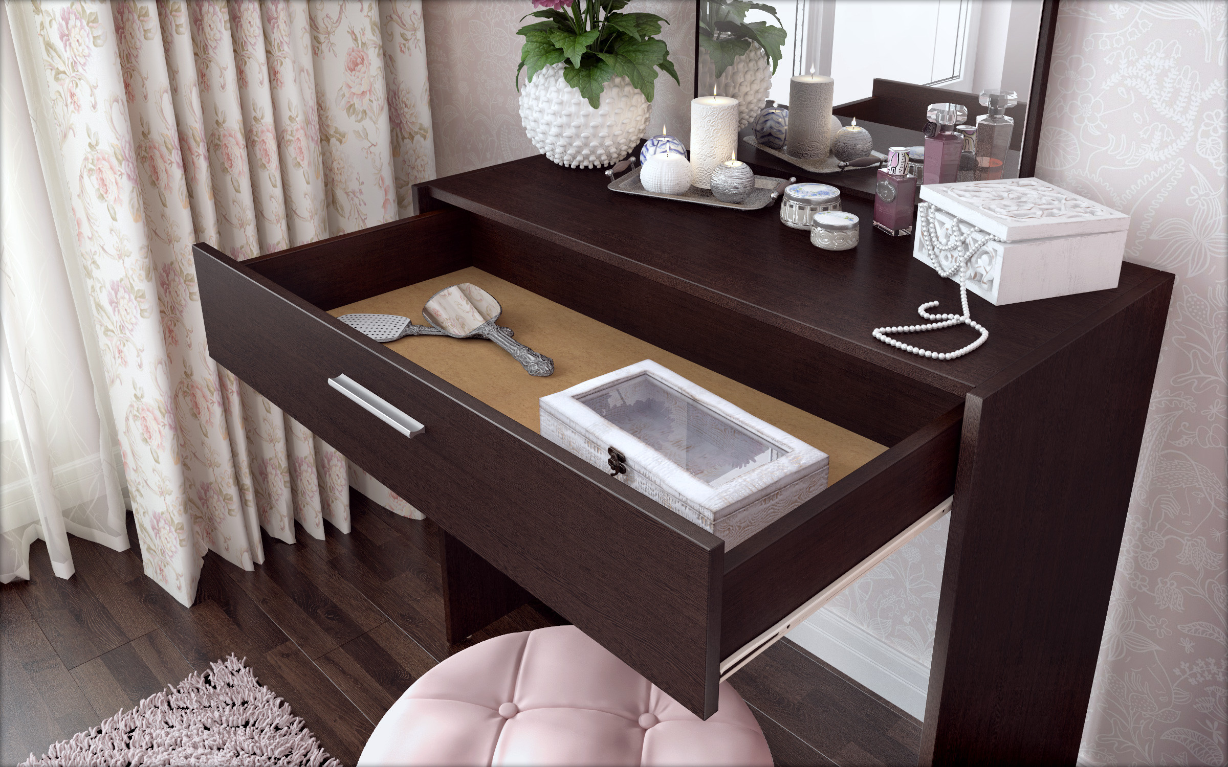 Dressing table Preya, Wenge  4