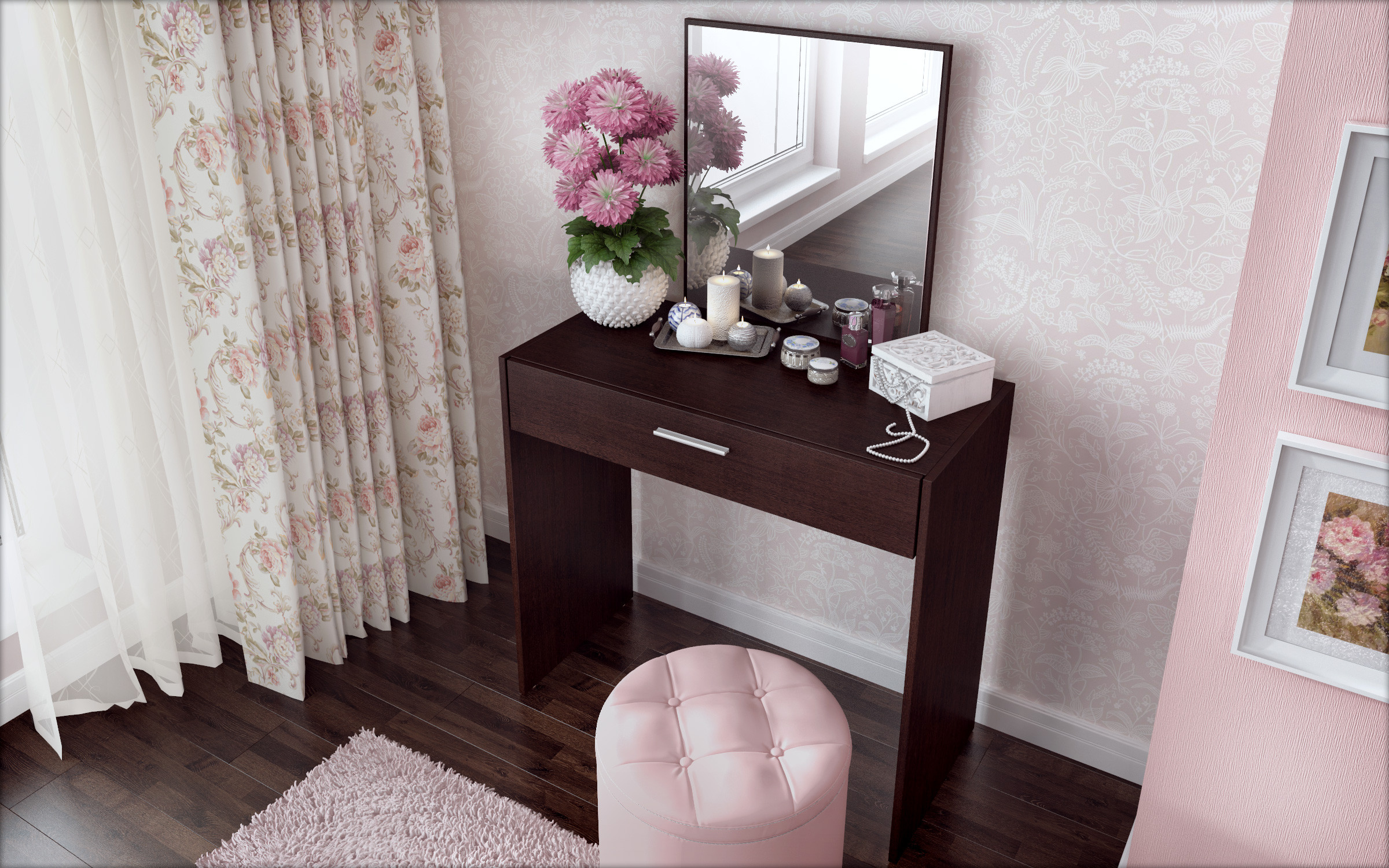 Dressing table Preya, Wenge  3