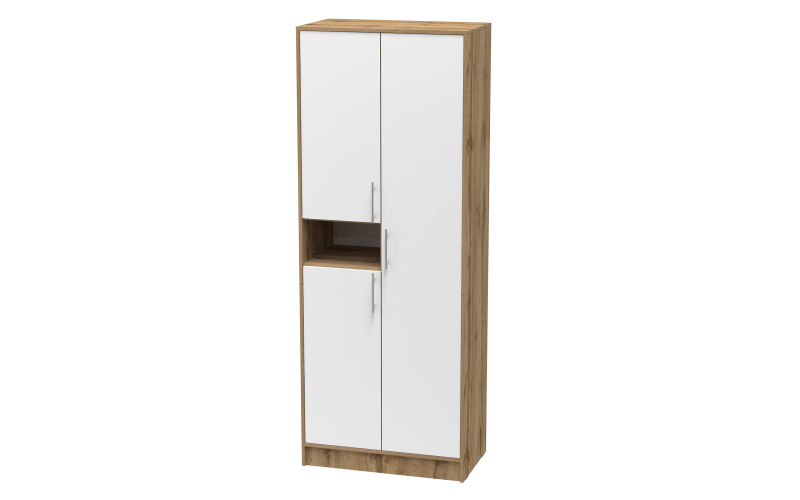 Wardrobe Vitalis, Appalachian oak + white  1