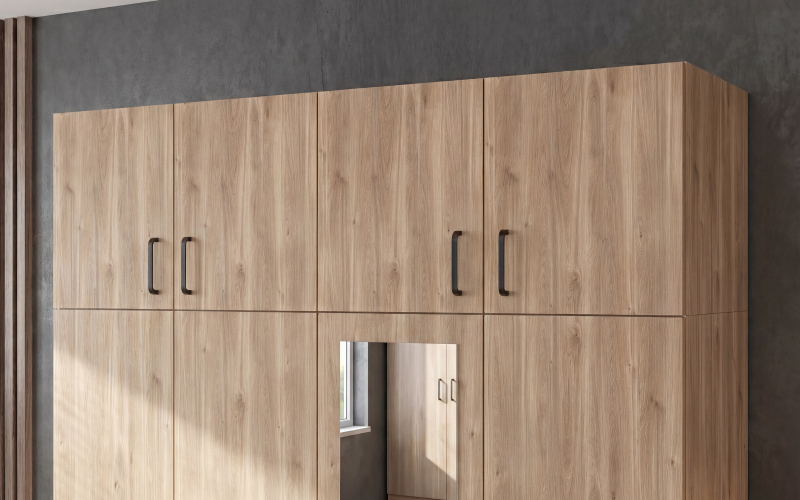 Upgrade for four-winged wardrobe Bruno and Massimo, honey Castello oak  1