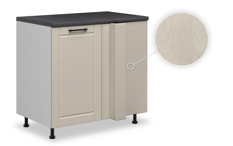 Kitchen corner cabinet Hannah 17 right, Aspen beige  1