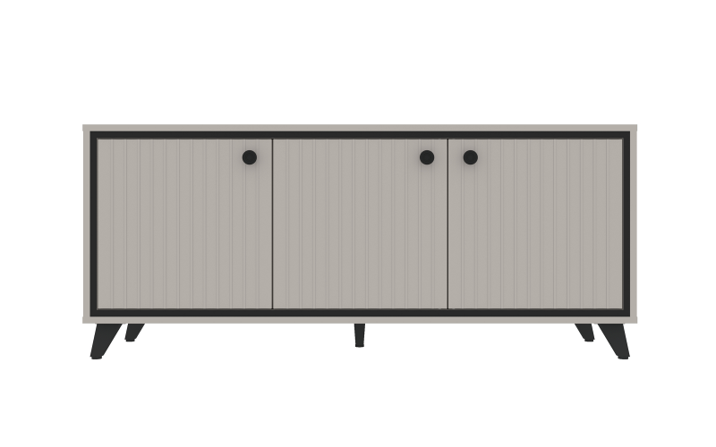 TV cabinet Tirena, cashmere + black  1