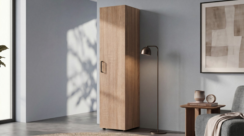 Wardrobe with shelves Massimo Compact 2, Sonoma oak  1