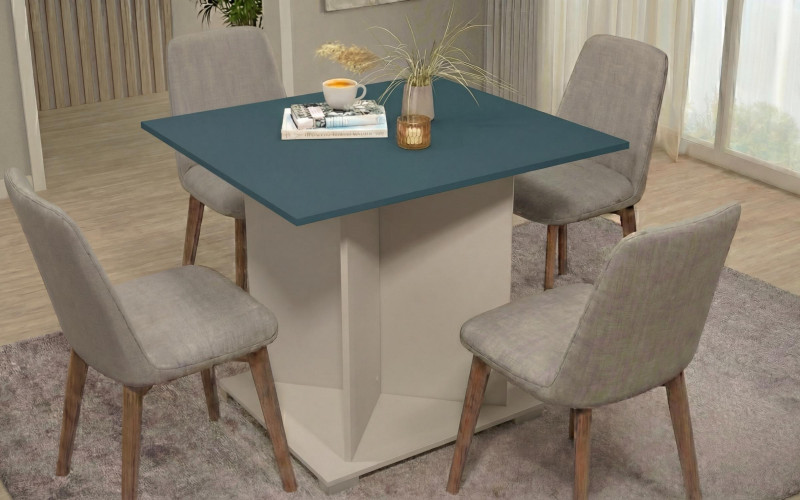 Dining table Aurea XL, sand matt + petrol  1