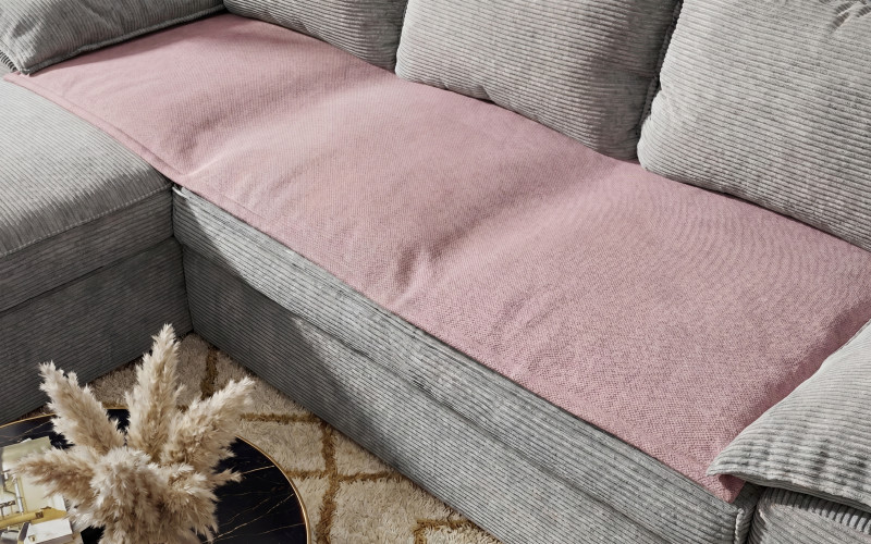 Sofa topper 190/60 cm Cherry blossom, ash rose  1
